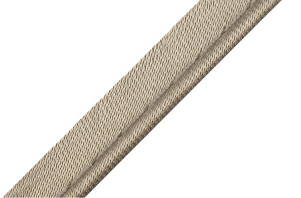 Paspelband unelastisch - Satin - dunkelbeige - 10 mm